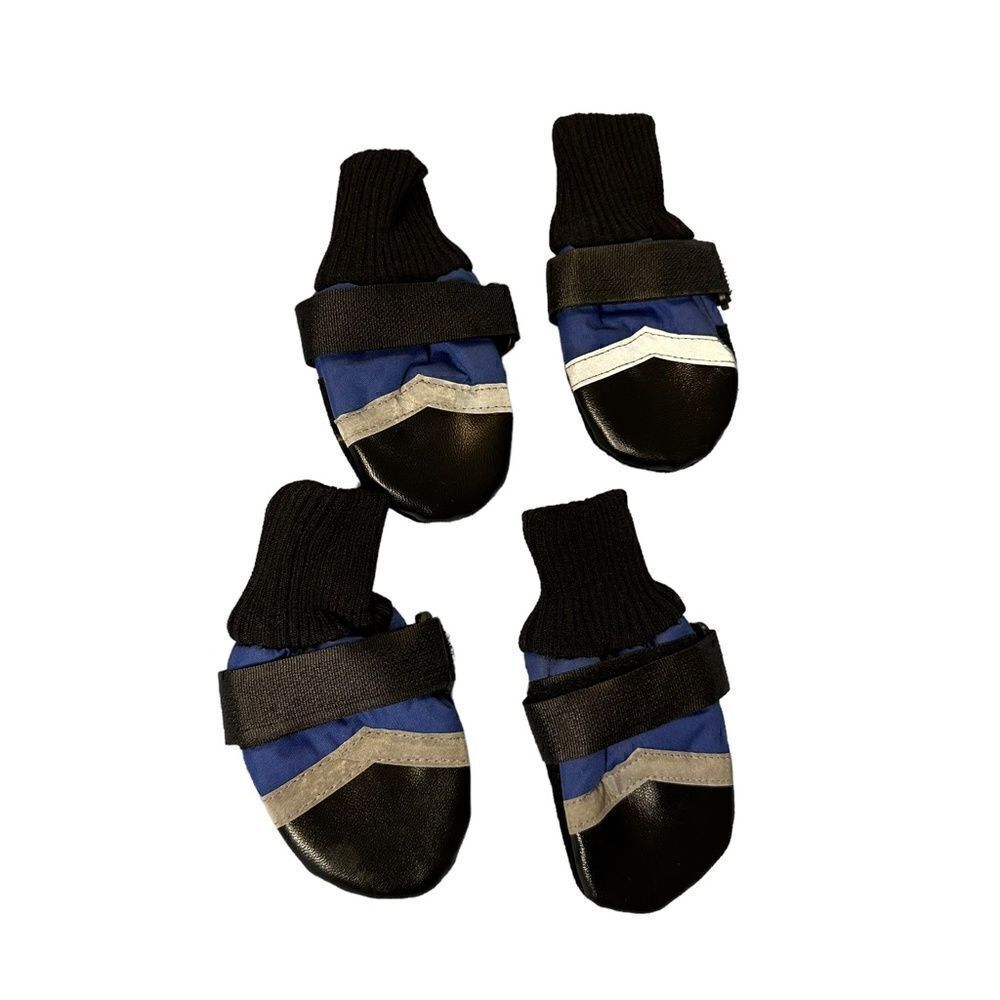 Guardian Gear All Weather Fleece Lined Dog Boots Booties Blue size Small